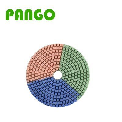 3-Color Wet Polishing Pads For Stone