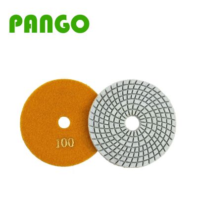 White Turbo Shape Wet Polishing Pads For Stone